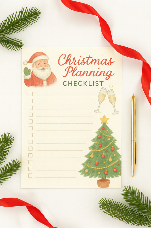 Christmas Planning Checklist – Printable PDF | Instant Digital Download