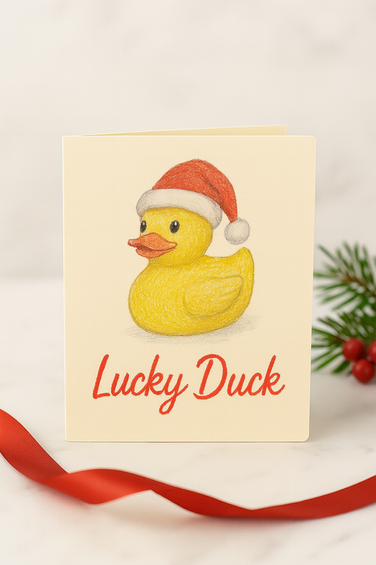 Lucky Duck Christmas Gift Card Holder – Printable Template